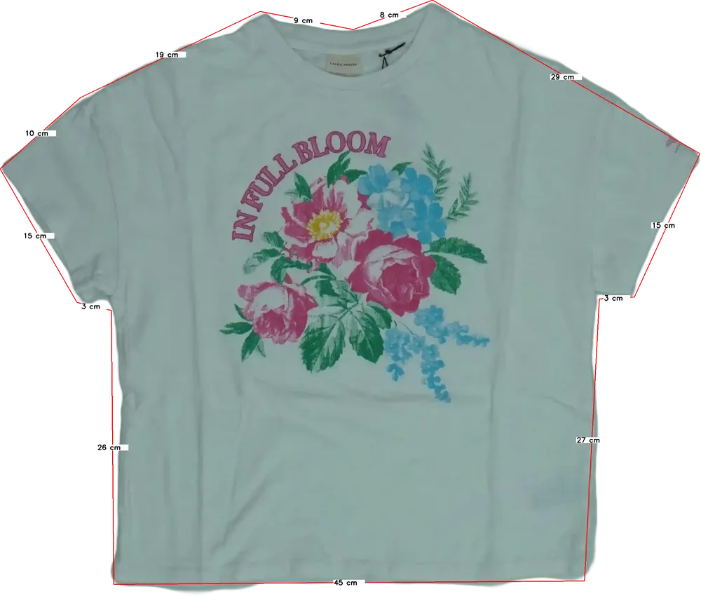 Fehér Laura Ashley Póló EU 152 / UK 12 év / US 12 év/L