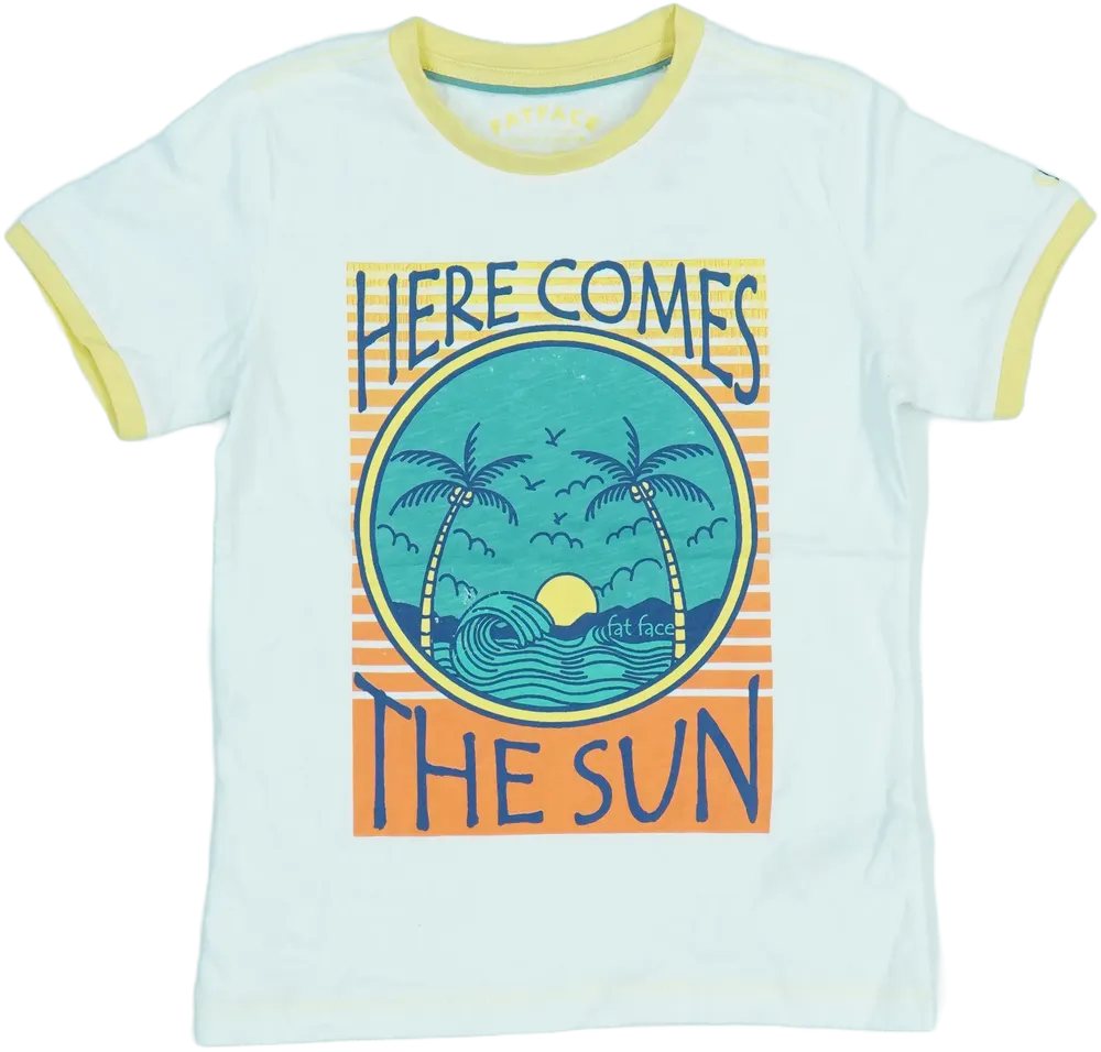 Fehér Fatface Póló EU 128 / UK 8 év / US 8 év/M