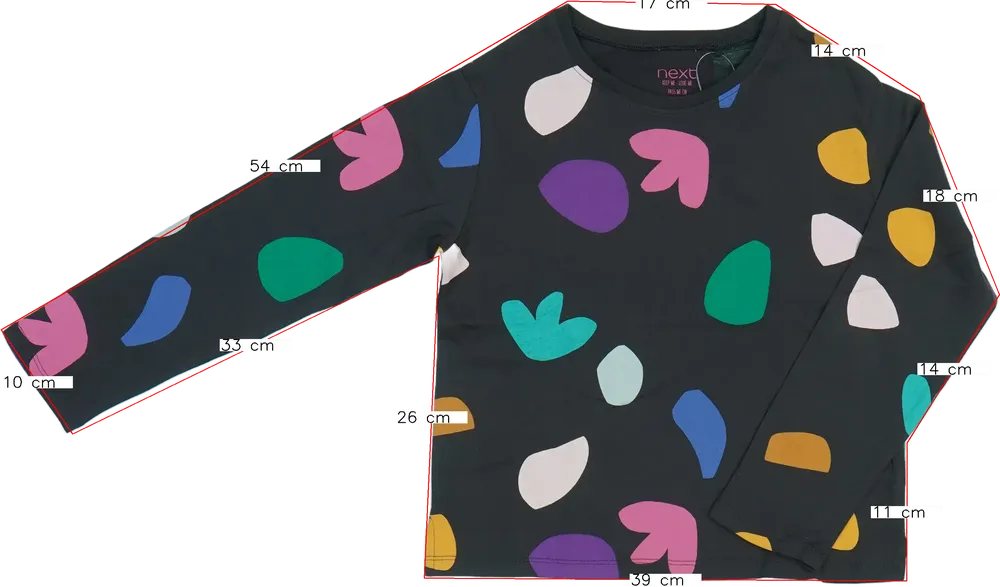 Barna Next Hosszú ujjú felső EU 122 / UK 7 év / US 7 év/M