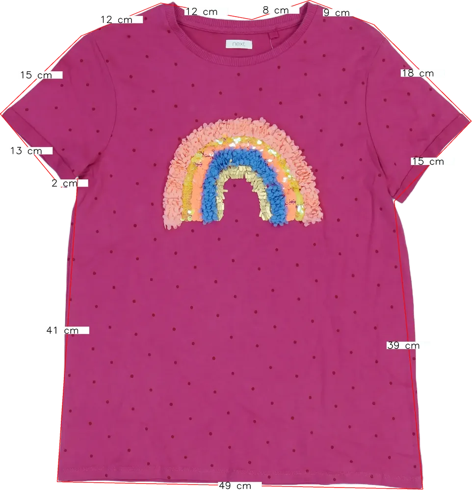 Rózsaszín Next Póló EU 164 / UK 14 év / US 14 év/XL